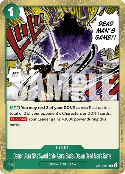Demon Aura Nine Sword Style Asura Blades Drawn Dead Man's Game