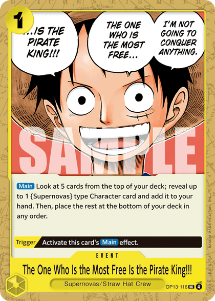 The One Who Is the Most Free Is the Pirate King!!!
