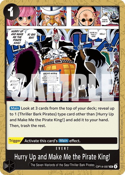 Hurry Up and Make Me the Pirate King!